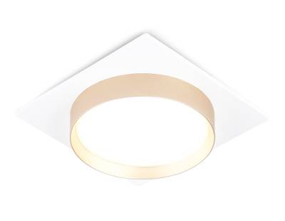 Светильник встраиваемый TN5230 WH/GD белый/золото GX53 max 12W 110*110*35