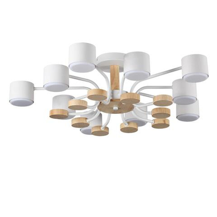 8196/10C COMFI LN26 336 белый, металл/дерево/пластик Потолочный светильник LED GX53 10*9W 220V RONDO