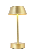 Аккумуляторная настольная лампа Crystal Lux SANTA LG1 GOLD 3662/501