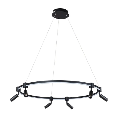 Подвесная люстра Arte Lamp RING A2186SP-1BK, 1хLED