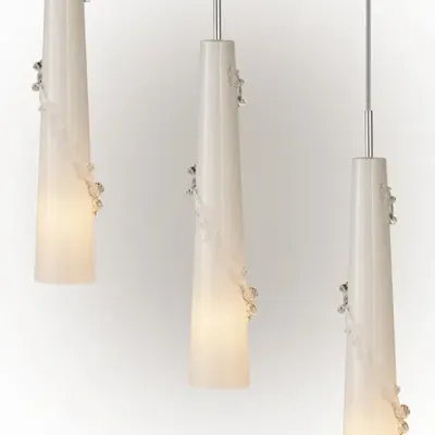 804310 Подвес PETALO 1х40W E14 ХРОМ/БЕЛЫЙ Lightstar