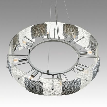 6588/8 MODERNI LN25 хром/тонированное стекло, металл/стекло Люстра подвесная E14 8*40W 220V LIBERTI