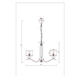 Подвесная люстра Arte Lamp ALHENA A4091LM-5CC, 5хE14
