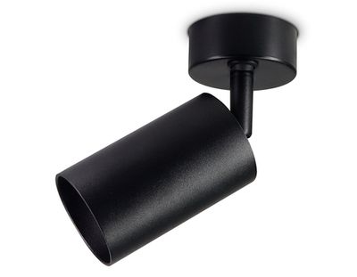 Накладной спот с выключателем TA127 BK черный GU10 max 12W D70*164*D55