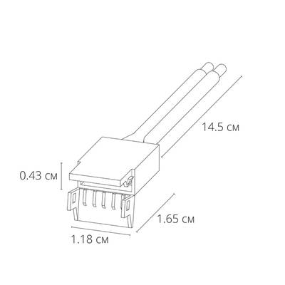 Коннектор для ввода питания Arte Lamp STRIP-ACCESSORIES A30-10-1CCT