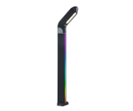 09200-F(220V),16(RGB) Светильник уличный Линден серый 220V w10*24 h80 Led 10W (4000K) с пультом ДУ, Декоративная подсветка RGB.