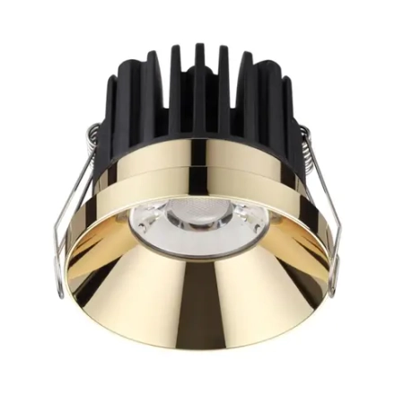 357909 SPOT NT19 538 золото Светильник встраиваемый IP44 LED 3000К 10W 100-265V METIS