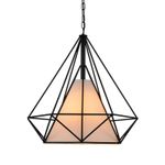 SL233.443.01 Светильник подвесной ST-Luce Черный/Черный, Белый E27 1*60W