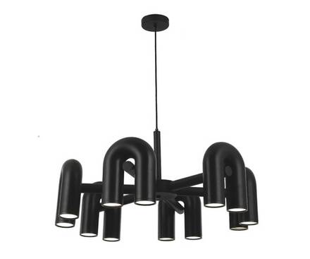 08465-6,19 Люстра Канти черный d80 h150 Led 72W (3000-6000K)
