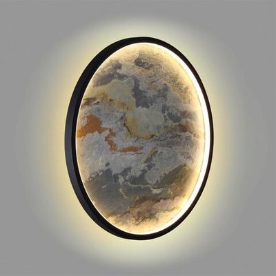 5078/35L L-VISION ODL24 539 черн./серо-беж./металл/натур.камень/акрил Настен.-потолочн.cветильн. LED 35W 3000K STOFLAKE