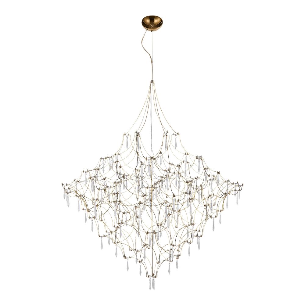 SL6601.203.114 Светильник подвесной ST-Luce Золотистый/Прозрачный LED 114*0,5W 3000K