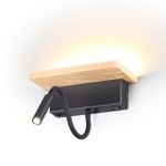 3868/8WL HIGHTECH ODL19 406 св.дерево/дерево Настен. светильник LED 8W 560Лм 3000К USB зарядка WOODY