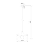 Подвесной светильник 10749 SILA GREEN BRICK, E27х1