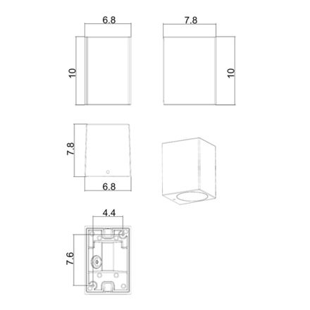 Фасадный светильник Arte Lamp ARTEFACT A3404AL-1BK, 1хGU10