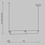 Подвесной светильник Flat 3000К 20Вт, MOD296PL-L20BS3K. TM Maytoni