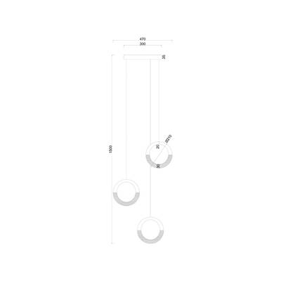 Подвесная люстра ARTE LAMP MONTANA A7777SP-3GO, 1хLED