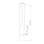 Подвесной светодиодный светильник 50386/3 LED латунь, LED