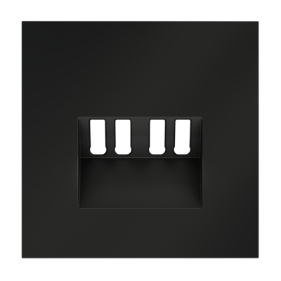VLS001508 Накладка для розетки акустической 4-местной , S70 (черный матовый). (ТМ Maytoni)