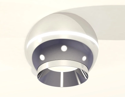 Комплект накладного светильника XS1104002 PSL серебро полированное MR16 GU5.3 LED 3W 4200K (C1104, N7032)