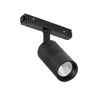 ST365.436.07 Магнитный трековый светильник Черный LED 1*7W 3000K 595Lm Ra>80 36° IP20 L-xW44xH90 48V