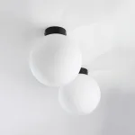 812027 Люстра GLOBO 1х40W E14 matt black/white Lightstar