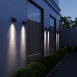 SL9008.701.01 Светильник уличный настенный ST-Luce серый/белый GU10 1*50W