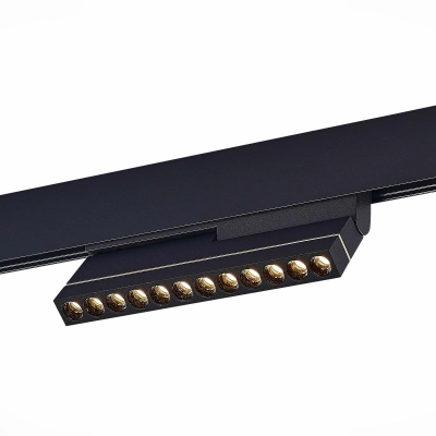 ST805.436.12 Магнитный трековый светильник Черный LED 1*12W 3000K 450Lm Ra>90 36° IP20 L220xW22xH117 48VV