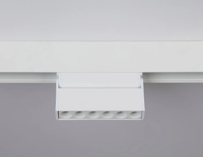 Светильник светодиодный поворотный для шинопровода Magnetic GL4038 WH белый IP20 6W 4200K 48V 24° 115*22*105
