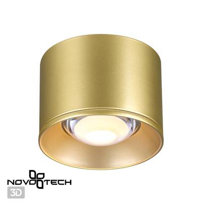 358669 OVER NT21 230 золото Светильник накладной светодиодный IP20 LED 4000К 12W 220V PATERA