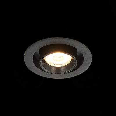 ST702.338.12 Св-к встр. Черный LED 1*12W 3000K 900Lm Ra80 24° IP20 D90xH92 180-240V