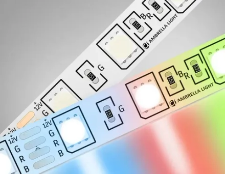 Светодиодная лента RGB GS2202 5050 60Led/ 14.4 m/ 12V IP20 RGB/ 5000*10*1.87mm/ кратность резки 50mm (4 конт.)