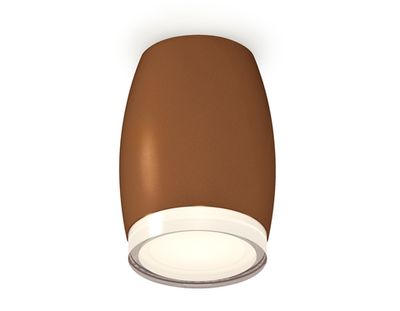 Комплект накладного светильника XS1124021 SCF/FR/CL кофе песок/белый матовый/прозрачный MR16 GU5.3 (C1124, N7160)