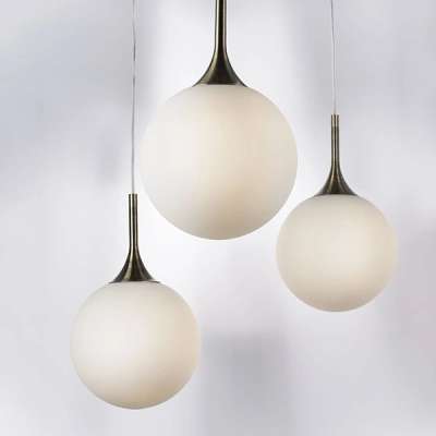 813021 Подвес GLOBO 1х40W E14 electroplating bronze/white Lightstar