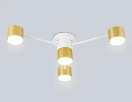 Светильник потолочный FL51720/4 WH/GD белый/золото GX53/4 max 12W 645*135