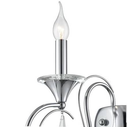 8032/1W CLASSI LN26 металл/хрусталь, хром/прозрачный Бра E14 1*40W 220V LAOKA