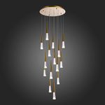 SL6111.203.15 Люстра подвесная ST-Luce Золотистый/Прозрачный LED 15*3W 3000K