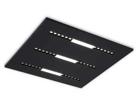 Светодиодная панель в стиле техно DPS1071 BK черный 48W 4000K 175-265V IP20 4080LM 595*595*14