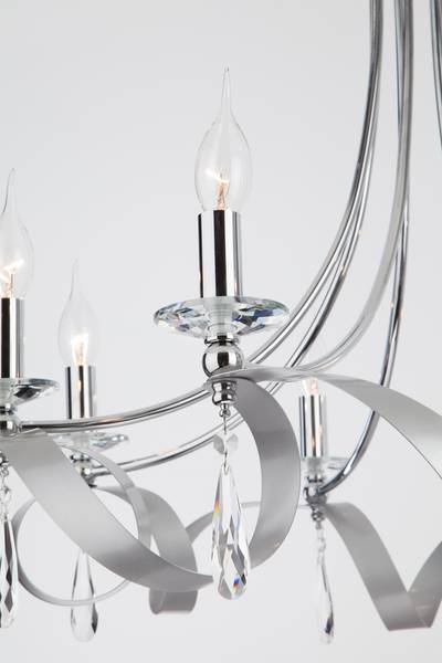 Подвесная люстра в классическом стиле 60064/8 хром