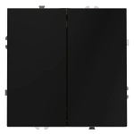 VLS020108 Выключатель встраиваемый VOLTUM S70 двухклавишный 10А, (черный матовый). (ТМ Maytoni)