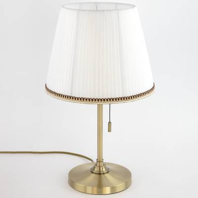 Citilux Линц CL402730 Настольная лампа бронза с белым абажуром