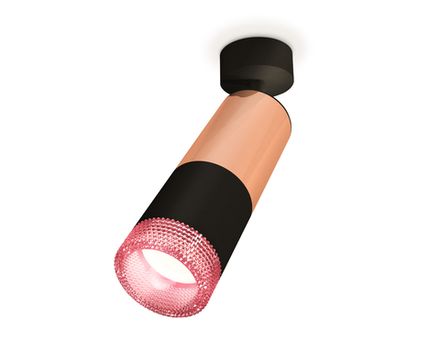 Комплект поворотного светильника XM6302002 SBK/PPG/PI черный песок/золото розовое полированное/розовый MR16 GU5.3 (A2210, C6326, A2010, C6302, N6152)