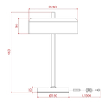 Декоративная настольная лампа Arte Lamp SKAT A7052LT-2BK, 2хE27