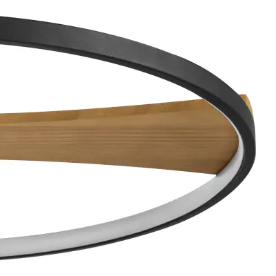 723127 Люстра LODI LED 36W 2880LM ЧЕРНЫЙ/ДЕРЕВО 3000K Lightstar