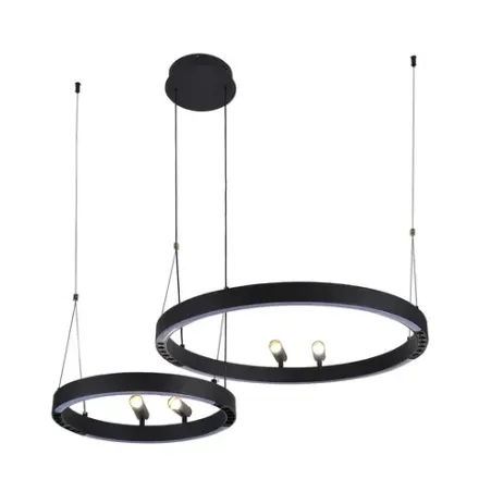 Подвесная люстра Slinga 4474-2P, LED*53W + LED*33W + 4*LED*3W, 2075LM, 3000-6500K. ТМ F-Promo