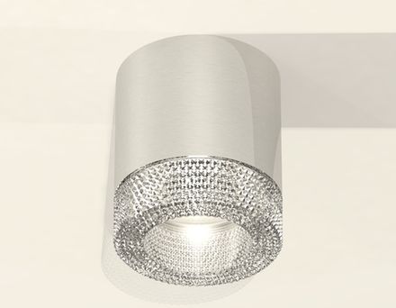 Комплект накладного светильника с композитным хрусталем XS7405004 PSL/CL серебро полированное/прозрачный MR16 GU5.3 (C7405, N7191)