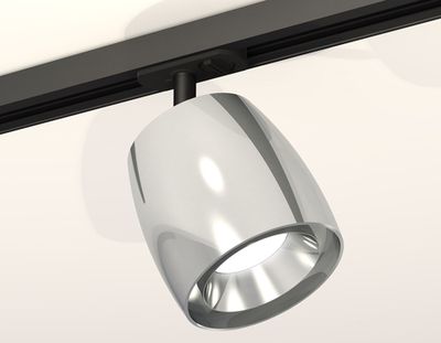 Комплект трекового светильника XT1143001 PSL/SBK серебро полированное/черный песок MR16 GU5.3 (A2537, C1143, N7032)