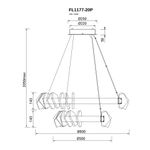 Люстра подвесная Celeste Chrome FL1177-20P, LED