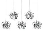 L5PL721134 Подвес пятерной линейный EXTRA 5x3x5W(led) G9  (721134 - 5 + 572164 -1) ХРОМ Lightstar