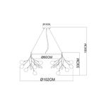 Подвесная люстра Arte Lamp CANDY A7272SP-45GO, 45хG4