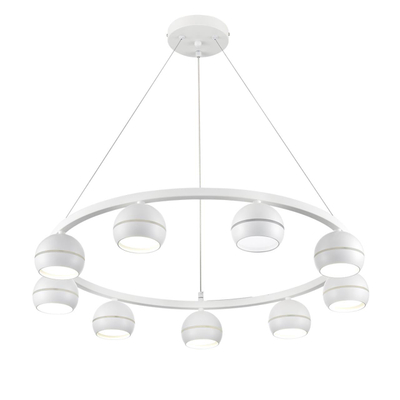 8254/9 COMFI LN26 246 белый металл Светильник подвесной LED GX53 8*7W 220V LUAZANA